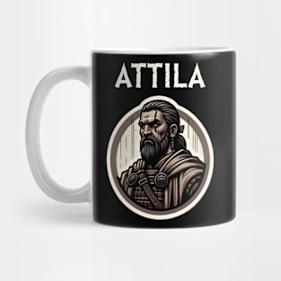 Attila the Hun Ancient Dark Ages Hunnic History Mug